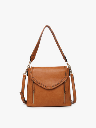Lorelei Double Zip Crossbody – Whipstitch Trim