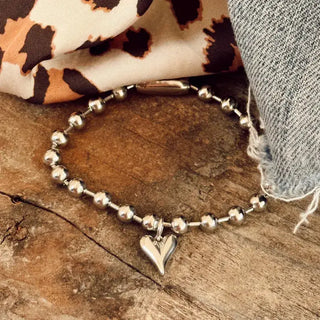 Stainless Steel Heart Bracelet 