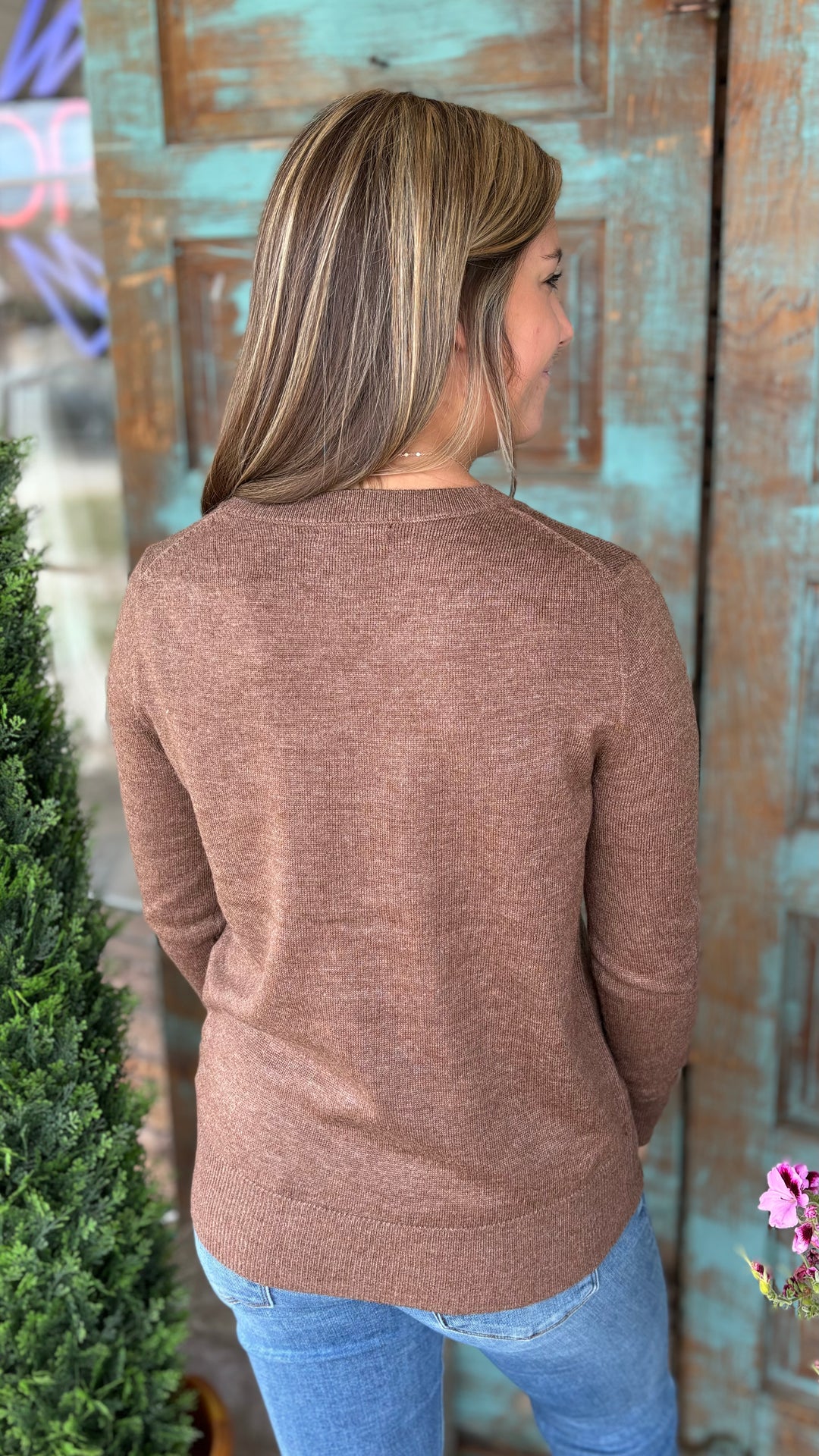 Cassie Cashmere Like Sweater-Sweaters-Staccato-Evergreen Boutique, Women’s Fashion Boutique in Santa Claus, Indiana