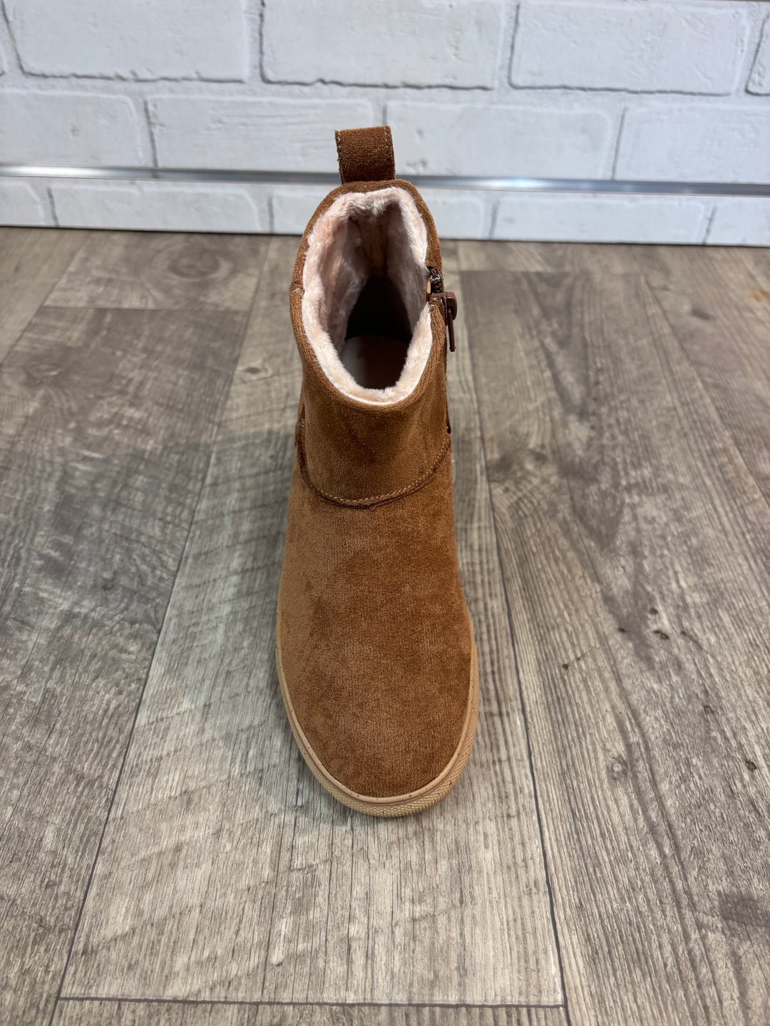 Very G Fuzzy Ankle Boots-Shoes-Very G-Evergreen Boutique, Women’s Fashion Boutique in Santa Claus, Indiana