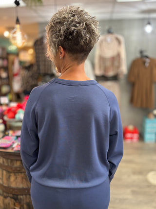 Lounge Layer Scuba Pullover by Zenana-Tops-Zenana-Evergreen Boutique, Women’s Fashion Boutique in Santa Claus, Indiana