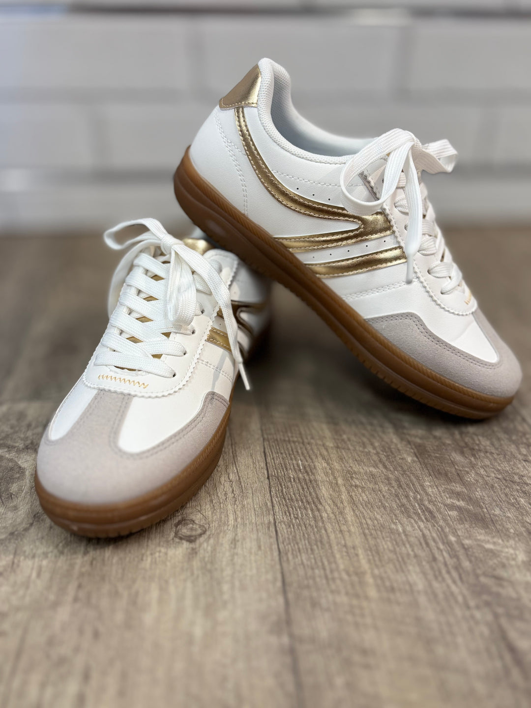 Outwoods Giana 2 Gold Combo Sneaker-Shoes-Olem Shoe-Evergreen Boutique, Women’s Fashion Boutique in Santa Claus, Indiana
