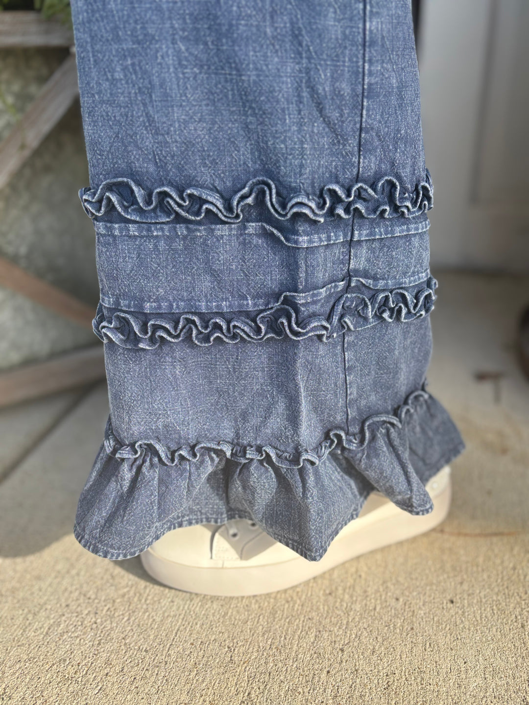 Frill Seeker Tiered Ruffled Pants-Bottoms-Mittoshop-Evergreen Boutique, Women’s Fashion Boutique in Santa Claus, Indiana