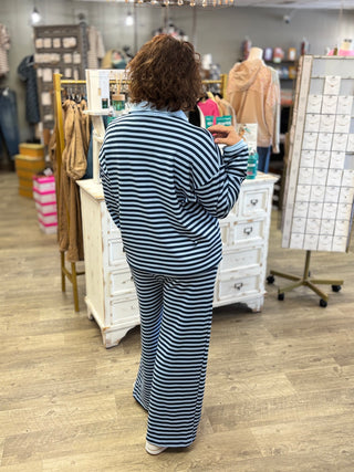 Blue Me Away Top & Pants Set