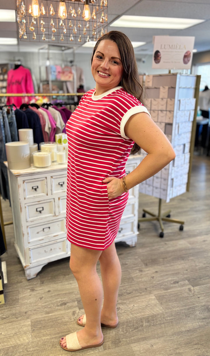 Cherry Soda Stripe Dress