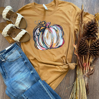 Watercolor Pumpkin Graphic Tee
