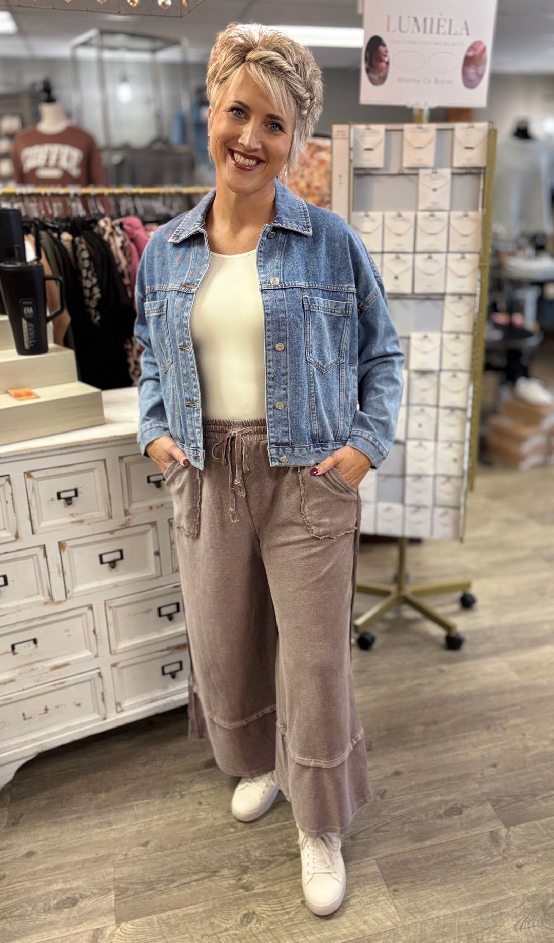 You Belong With Me Mineral Washed Pants-Bottoms-Easel-Evergreen Boutique, Women’s Fashion Boutique in Santa Claus, Indiana