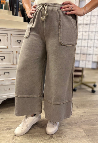 You Belong With Me Mineral Washed Pants-Bottoms-Easel-Evergreen Boutique, Women’s Fashion Boutique in Santa Claus, Indiana