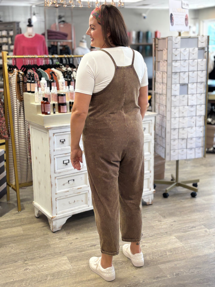 Off Duty Jumpsuit by Zenana-Rompers & Jumpsuits-Zenana-Evergreen Boutique, Women’s Fashion Boutique in Santa Claus, Indiana