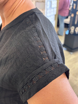 The Soft Statement Lace Pattern Top