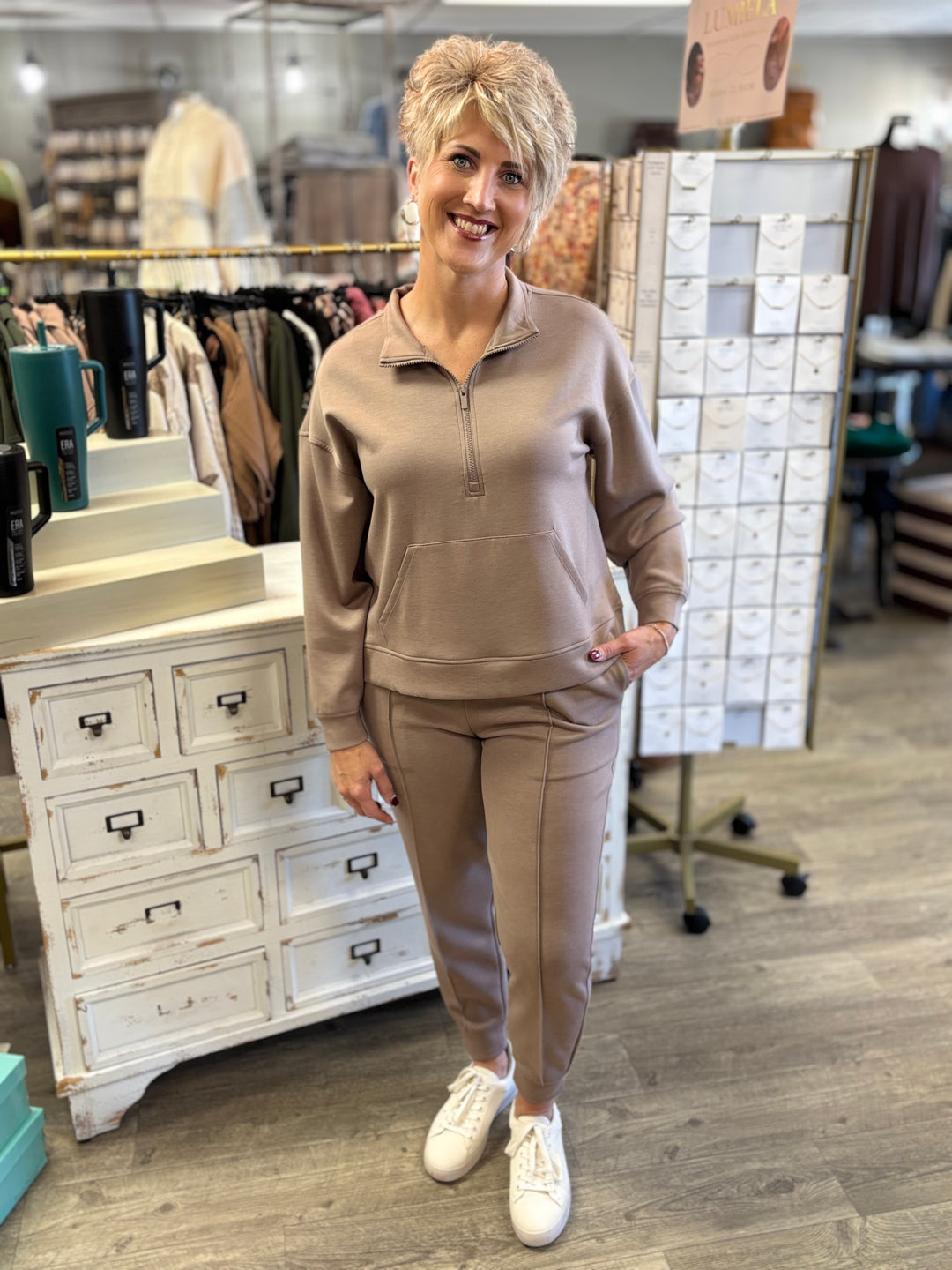 Zenana On Repeat Scuba Jogger Pants-Bottoms-Zenana-Evergreen Boutique, Women’s Fashion Boutique in Santa Claus, Indiana