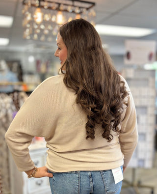 The Clean Line Top — Taupe