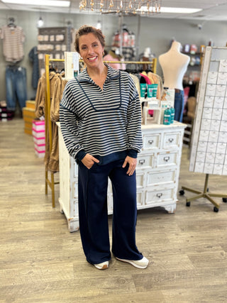 Line It Up Striped Top