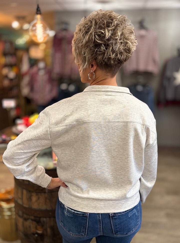 Hit Replay Half Zip Scuba Pullover by Zenana-Tops-Zenana-Evergreen Boutique, Women’s Fashion Boutique in Santa Claus, Indiana