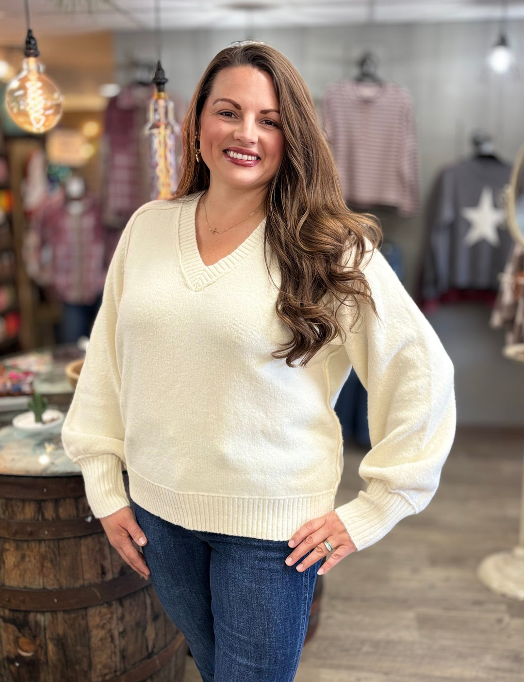 Alpine Cozy Oversized Sweater-Tops-Rae Mode-Evergreen Boutique, Women’s Fashion Boutique in Santa Claus, Indiana