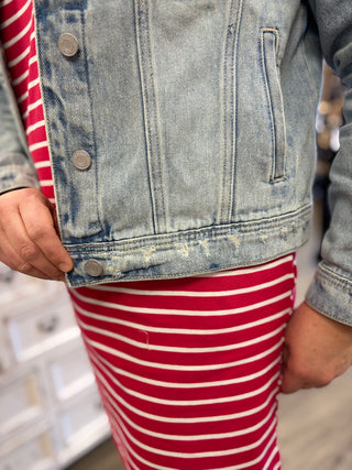 Classic Mid Length Denim Jacket