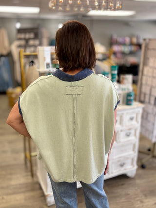 Contrast Crush Top