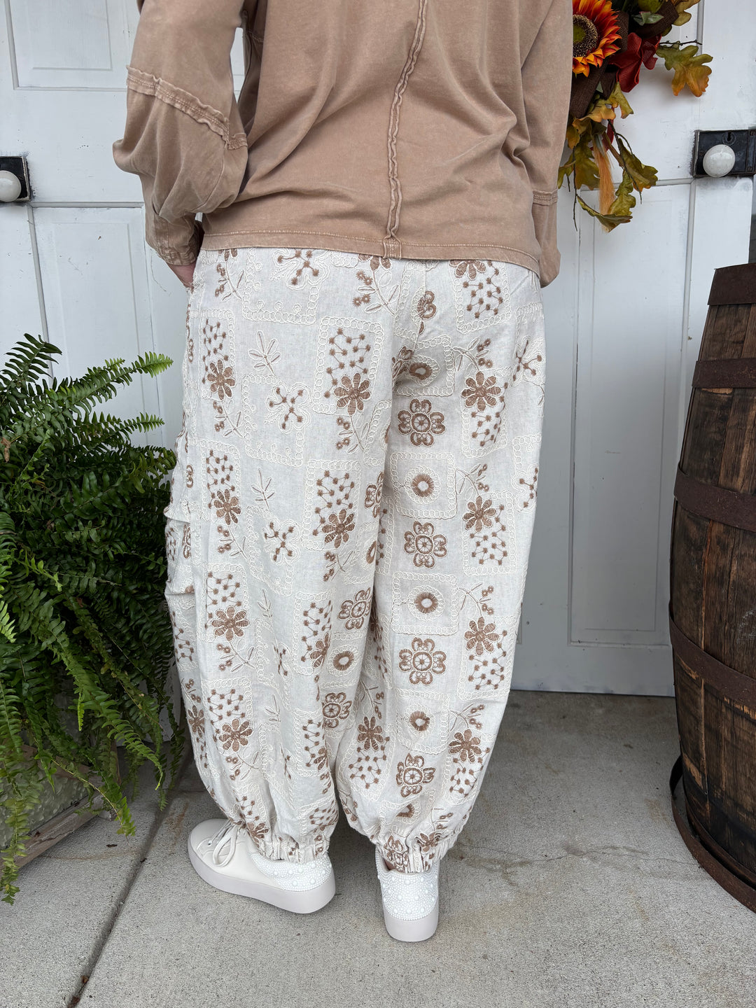 Boho Blossom Pants by POL-Bottoms-POL-Evergreen Boutique, Women’s Fashion Boutique in Santa Claus, Indiana