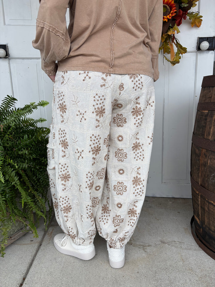 Boho Blossom Pants by POL-Bottoms-POL-Evergreen Boutique, Women’s Fashion Boutique in Santa Claus, Indiana