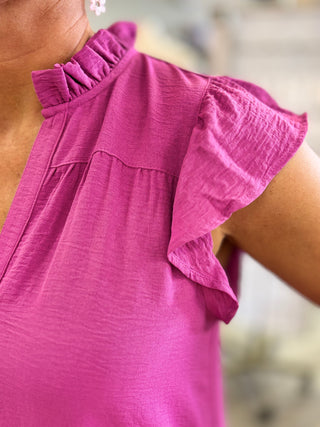 Pretty & Poised Ruffle Sleeve Dress