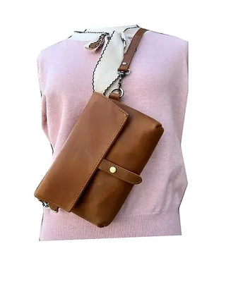 Genuine Leather Crossbody-Handbags-Roma Leathers, Inc.-Evergreen Boutique, Women’s Fashion Boutique in Santa Claus, Indiana