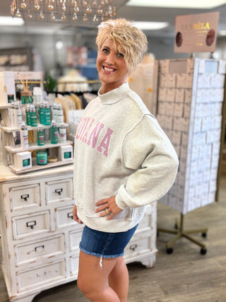 Indiana Mock Neck Sweatshirt