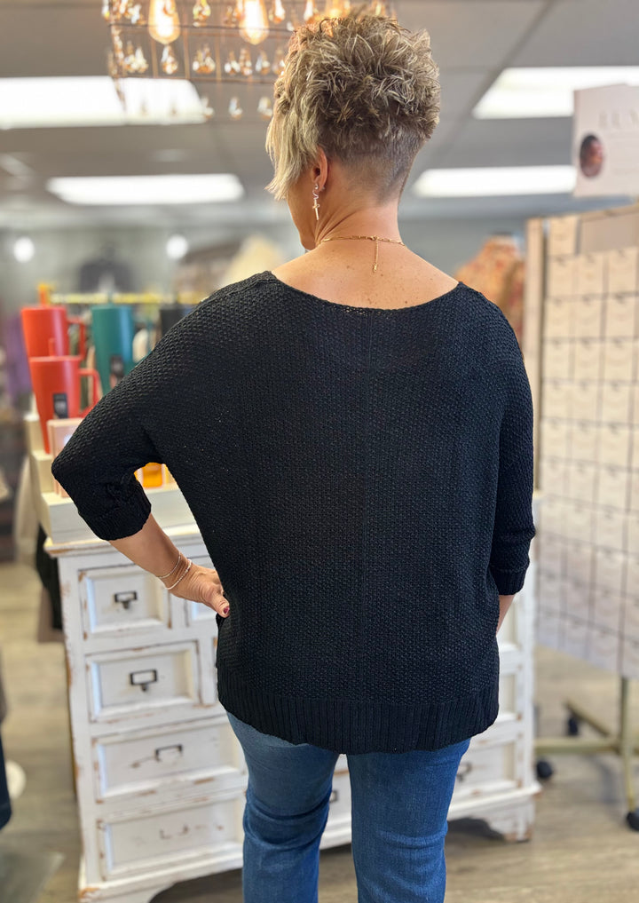 Alpine Glow Crew Neck Knit Sweater-Tops-Evergreen Boutique-Evergreen Boutique, Women’s Fashion Boutique in Santa Claus, Indiana