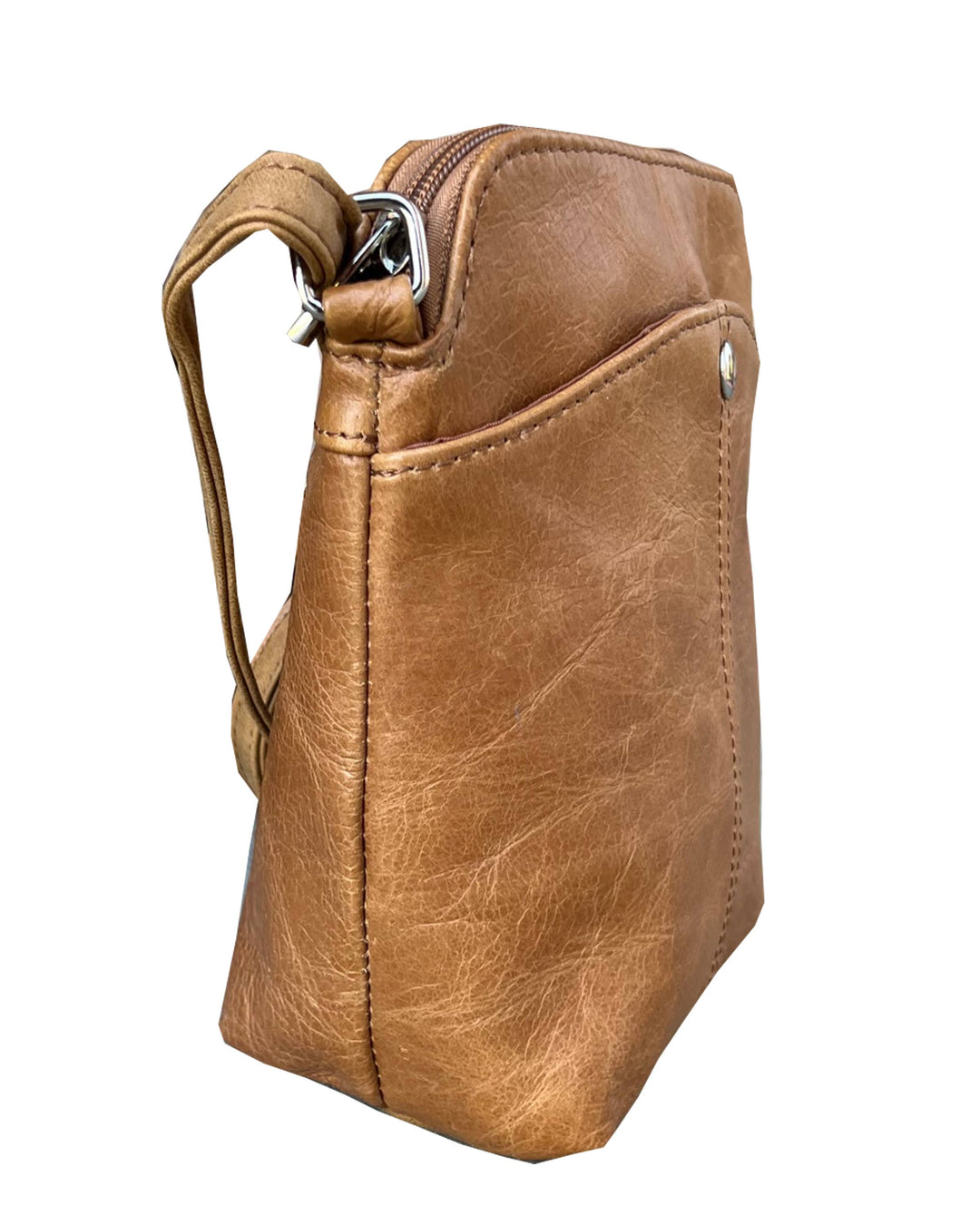 Cowhide Women Mini Crossbody-Handbags-Roma Leathers, Inc.-Evergreen Boutique, Women’s Fashion Boutique in Santa Claus, Indiana