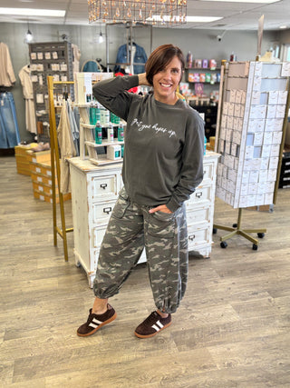 Walk This Way Camo Joggers