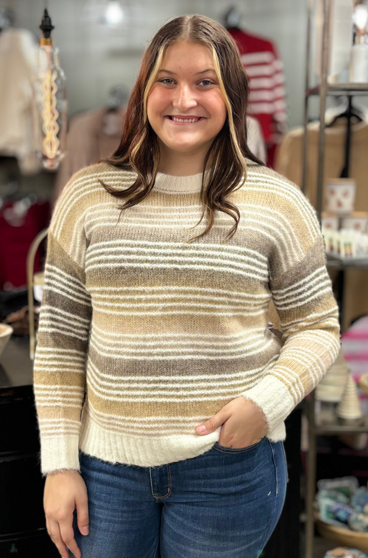 Champagne Bliss Sweater-Sweaters-Wishlist-Evergreen Boutique, Women’s Fashion Boutique in Santa Claus, Indiana