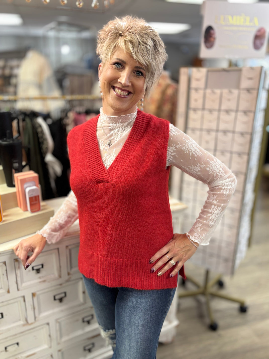 The Mabel Super Soft Vest-Tops-La Miel-Evergreen Boutique, Women’s Fashion Boutique in Santa Claus, Indiana