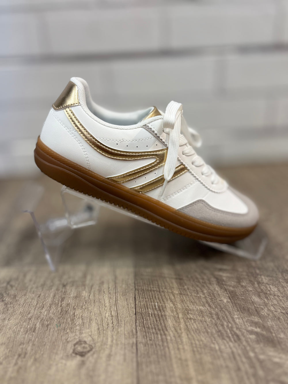 Outwoods Giana 2 Gold Combo Sneaker-Shoes-Olem Shoe-Evergreen Boutique, Women’s Fashion Boutique in Santa Claus, Indiana