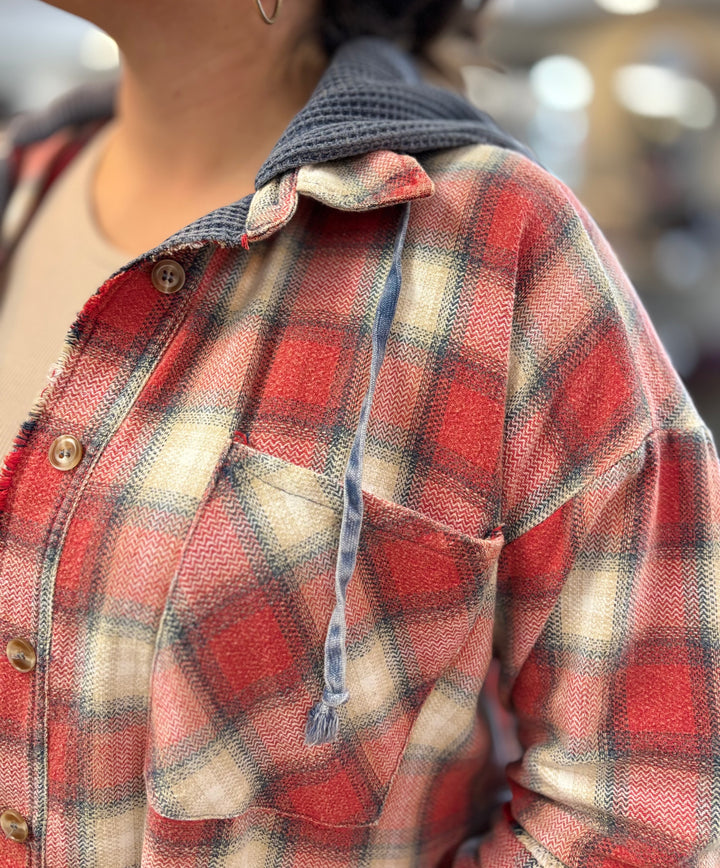 The Wanderer Plaid Hoodie Jacket