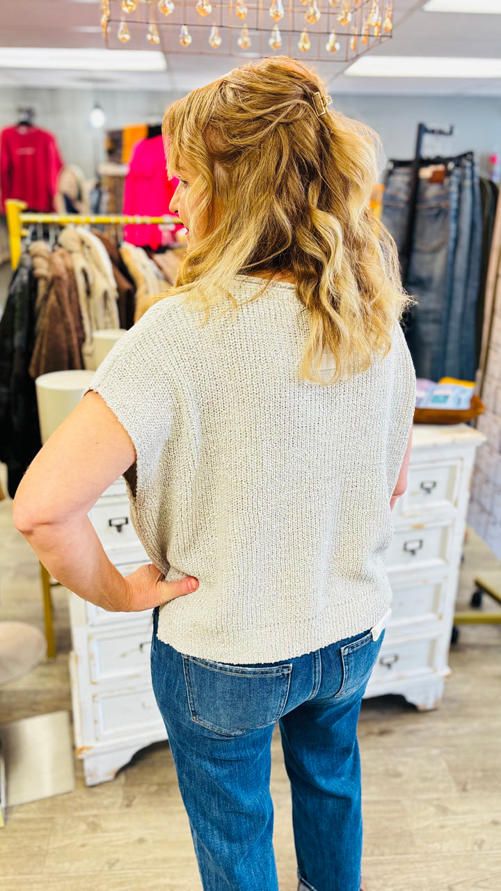 Back Talk Back Patch Sweater