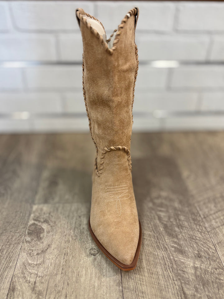 The Tilley - Whipstitch Western Cowboy Boots-Shoes-Oasis Society-Evergreen Boutique, Women’s Fashion Boutique in Santa Claus, Indiana