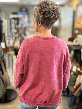 Betty Basic Pullover-Long Sleeves-J. Her-Evergreen Boutique, Women’s Fashion Boutique in Santa Claus, Indiana