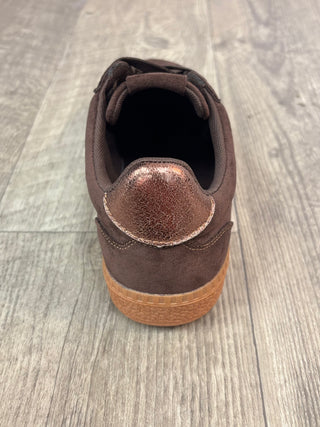 Corkys Heads Up Chocolate Sneakers