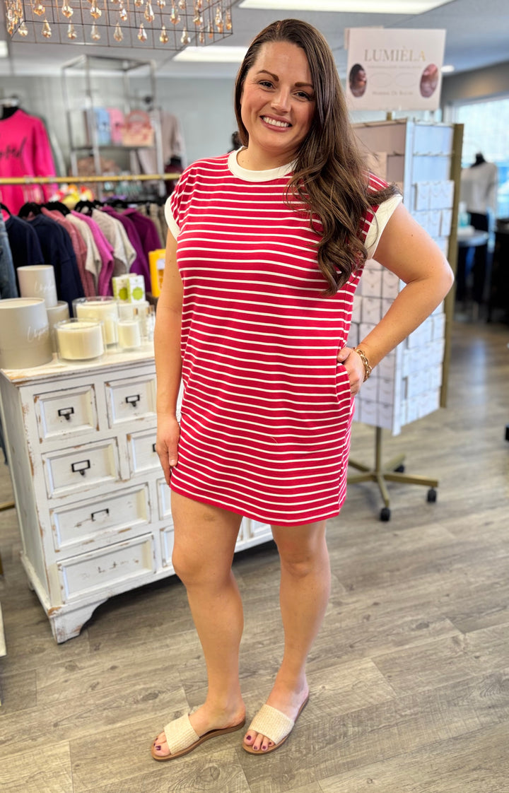 Cherry Soda Stripe Dress
