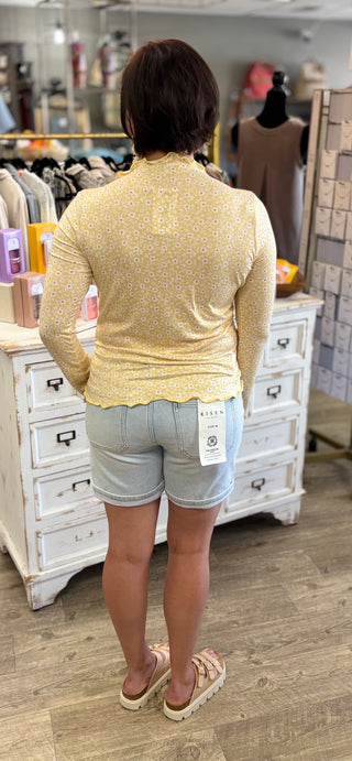 Sunshine & Daisies Floral Print Top