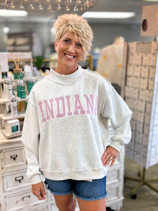 Indiana Mock Neck Sweatshirt