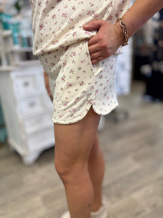 Rosy Outlook Top & Shorts Set