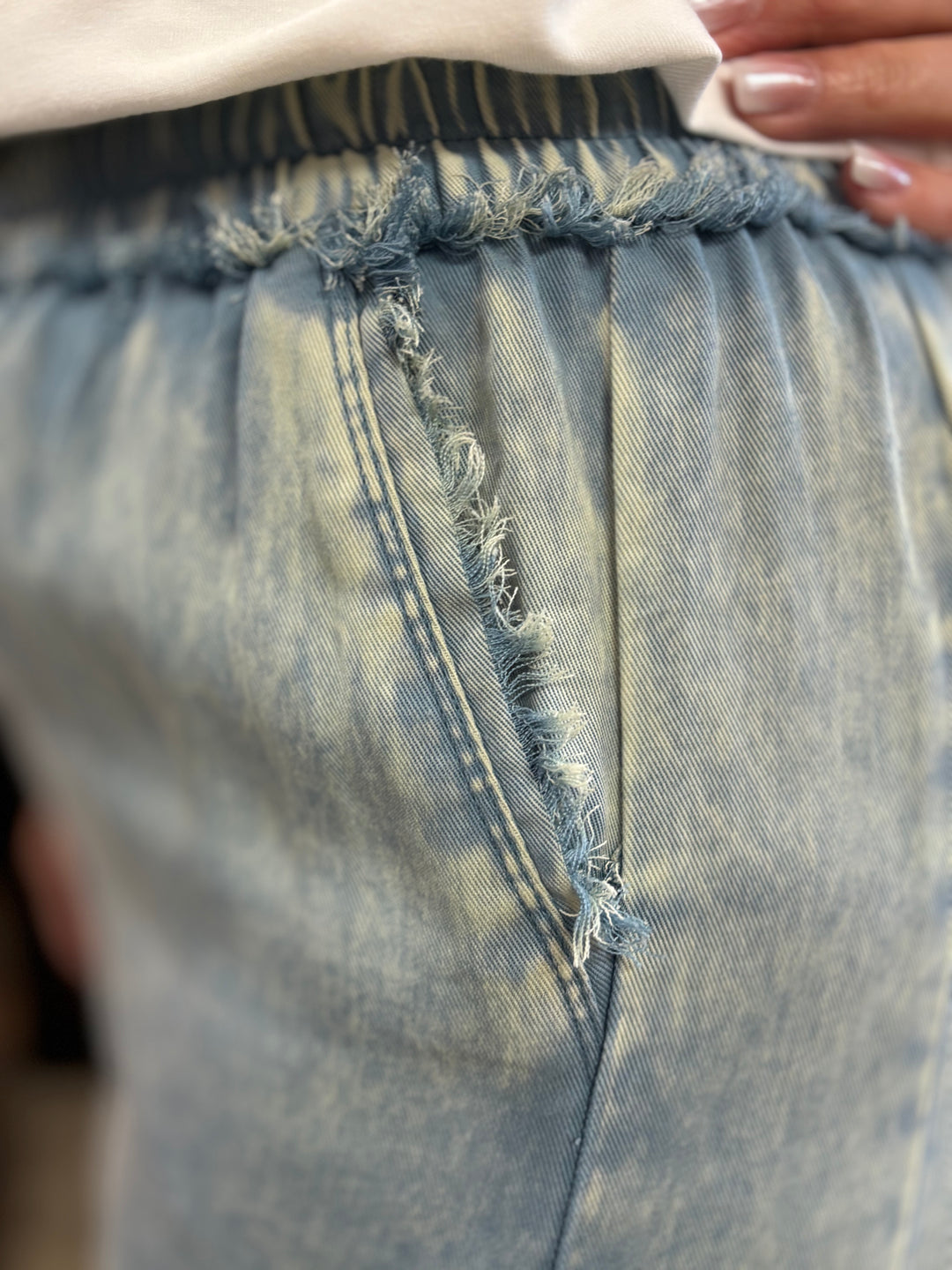 The Margo Blue Gray Tencel Pants-Bottoms-Zenana-Evergreen Boutique, Women’s Fashion Boutique in Santa Claus, Indiana