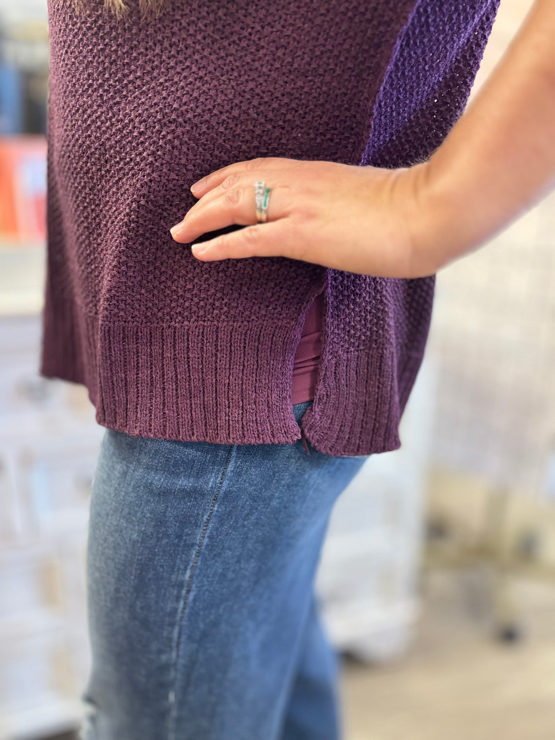 Alpine Glow Crew Neck Knit Sweater-Tops-Evergreen Boutique-Evergreen Boutique, Women’s Fashion Boutique in Santa Claus, Indiana