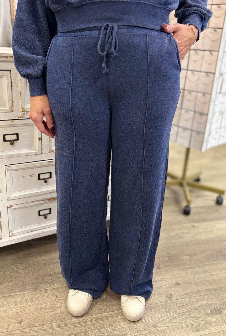 Mellow Mood Mineral Wash Lounge Pants-Bottoms-Evergreen Boutique-Evergreen Boutique, Women’s Fashion Boutique in Santa Claus, Indiana
