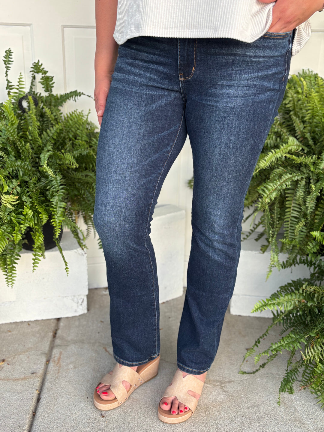 Judy Blue Basic Becky Bootcut Jeans-Denim-Judy Blue-Evergreen Boutique, Women’s Fashion Boutique in Santa Claus, Indiana
