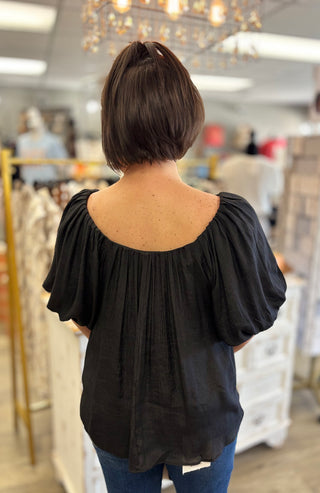The Sutton Bubble Sleeve Top