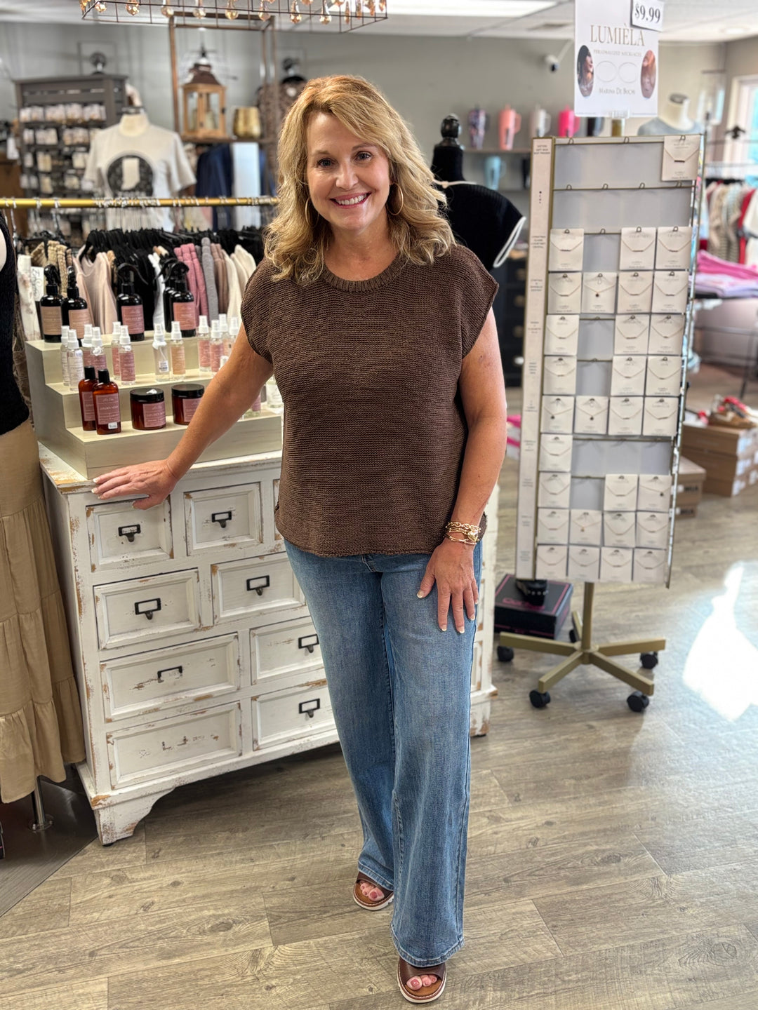 The Elsie Wide Leg Jeans-Denim-Anniewear-Evergreen Boutique, Women’s Fashion Boutique in Santa Claus, Indiana