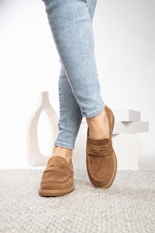 Corky's Tobacco Suede Pretty Please Loafers