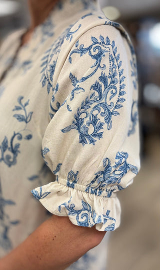 Indigo Soul Paisley Top