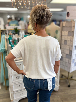 Easy Rhythm Ribbed Top